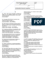 Lista de Matemática Financeira 3º A e B