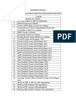 Index of Coming SS Department Exam Book - 2024