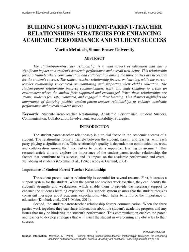 Enhancing Student-Parent-Teacher Ties | PDF | Communication | Teachers