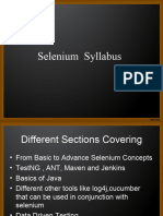 Selenium Course Content