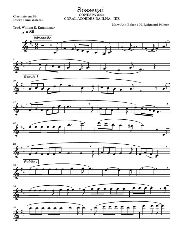 Sossegai clarinete pdf