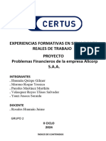 EXPERIENCIAS FORMATIVAS EN SITUACIONES REALES DE TRABAJO PREVIA