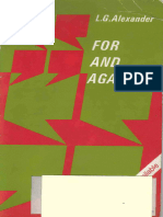 For and Against L G Alexander