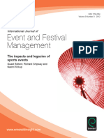 Event and Festival Management: The Impacts and Legacies of Sports Events