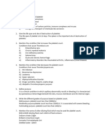 Platelet Count & Reticulocyte Count