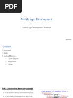 Android App Development - Front-End