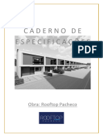 Caderno de Especificaçoes - Rooftop