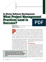 Practices That Lead To Project Success