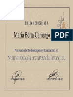 María Berta Camargo Ruiz: Numerología Avanzada Integral