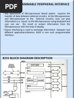 8255 Peripheral Interface