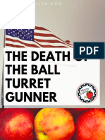 Death of The Ball Turret Gunner Poetry Analysis