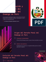 Origen Evolucion y Estado Actual Del Derecho Penal Del Enemigo en Peru