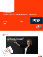ING - 2° - Grammar - Can Vs Have To (Classroom)