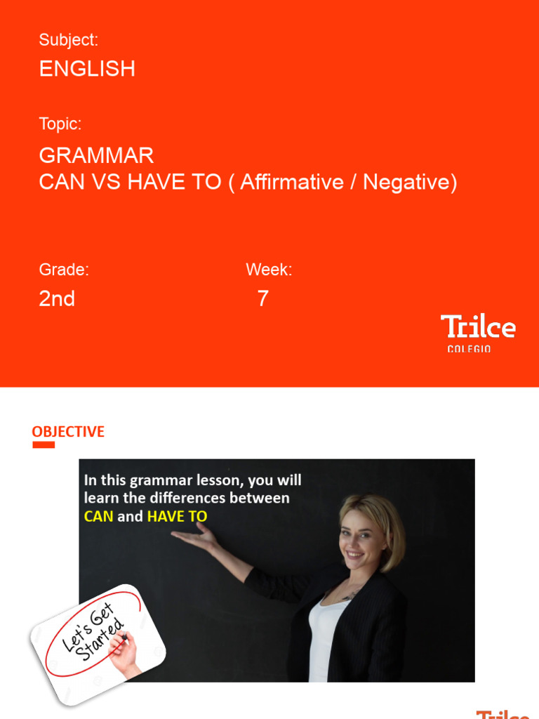 ING - 2° - Grammar - Can Vs Have To (Meet) | PDF | Verb | Languages