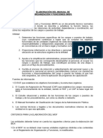 Elaboración Del Manual de Organización Y Funciones (Mof) Generalidades