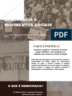 POLÍTICA, DEMOCRACIA E MOVIMENTOS SOCIAIS