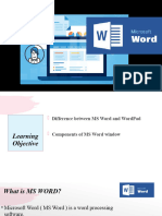 MS Word and Its Components