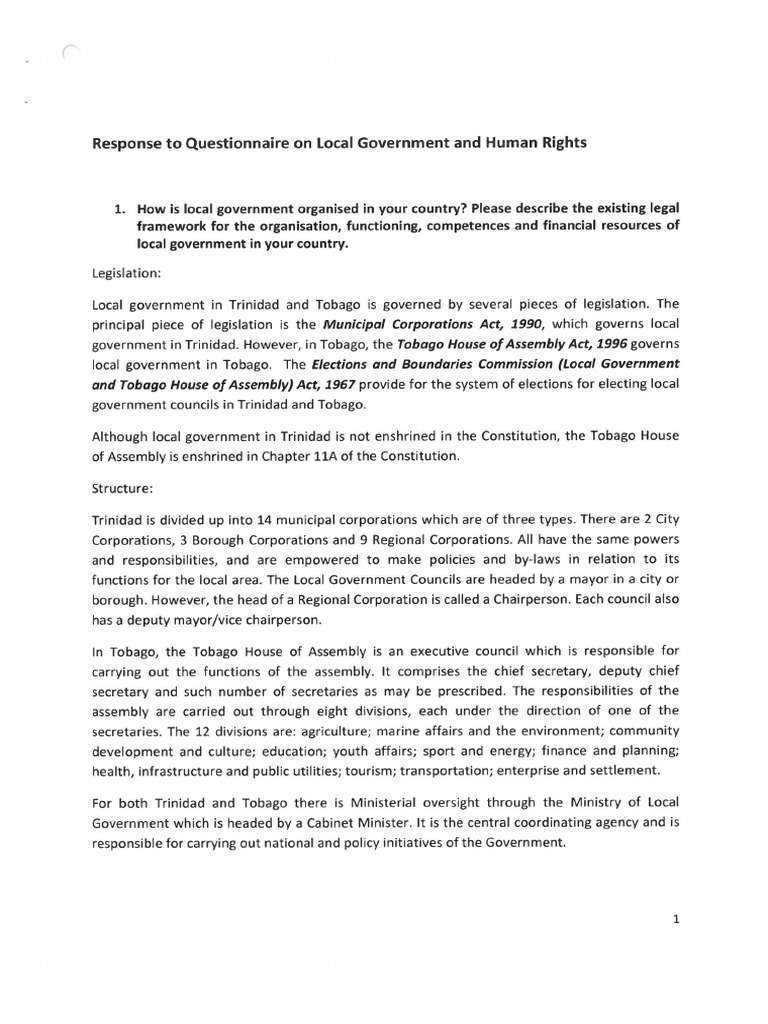 Trinidad and Tobago | PDF
