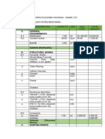 Bill of Materials - Economic Housing - Inside Lot