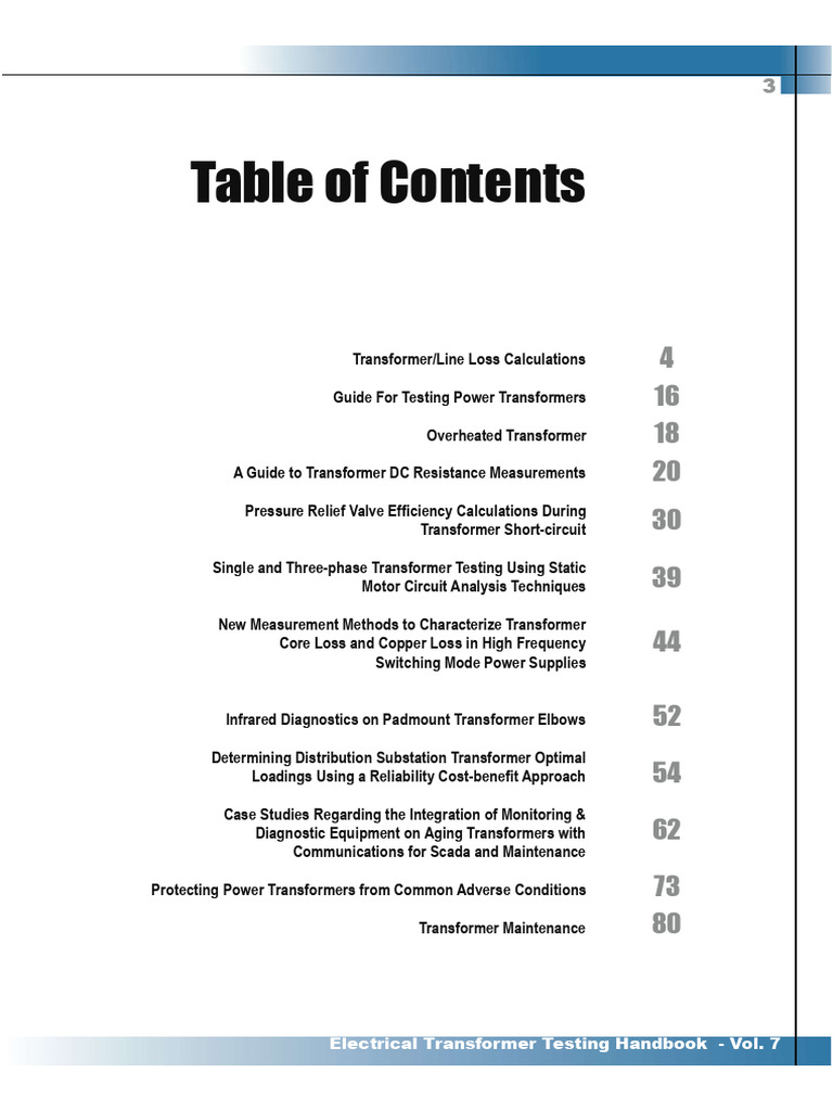 Transformer Testing and Loss Compensation | PDF | Transformer ...