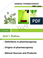 Unit 1. Pharmacognosy Intro 2024