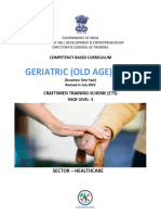 Geriatric (Old Age) Care - CTS2.0 - NSQF-3