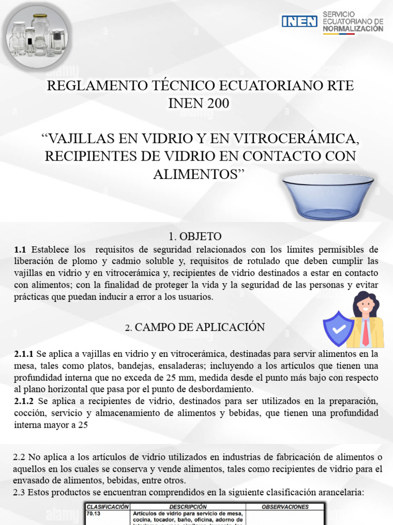 Rte. 200 Vajilla de Vidrio | PDF | Lentes | Regulación