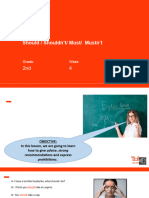 ING - 2° - Modal Verbs - Should Vs Must (Classroom)