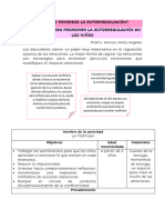 Cómo Se Favorece La Autorregulación