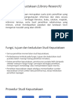 PPT Materi 5 Penelitian Studi Kepustakaan