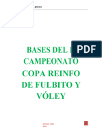 Bases Del II Campeonato Copa Reinfo.