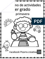 3°? Cuaderno Primavera Pizarra Creativa