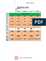 Horario de Clases 6 A