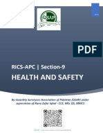 RICS-APC Section-9 HEALTH AND SAFTEY