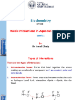 Biochemistry Week 1 - Introduction