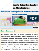 Low-Cost Project to Setup Mini Sanitary Napkin Manufacturing. Production of Disposable Sanitary Pad for Girls and Women. -163779- (1)