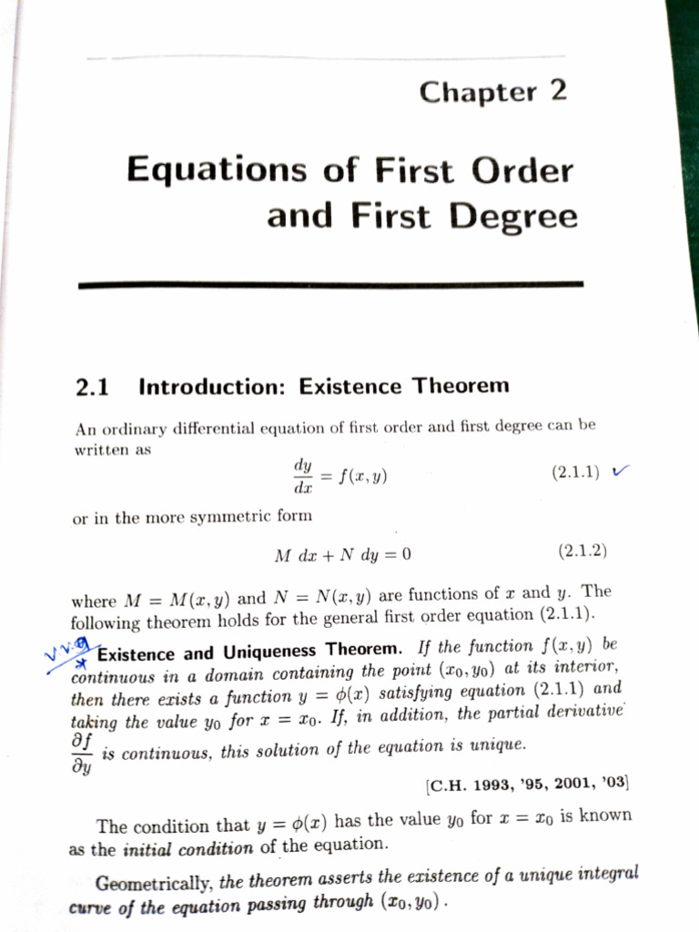 Ode Note 2 270324 Pdf Ordinary Differential Equation Equations