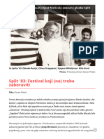 Split '83 - Festival Koji (Ne) Treba Zaboraviti - XXZ Portal