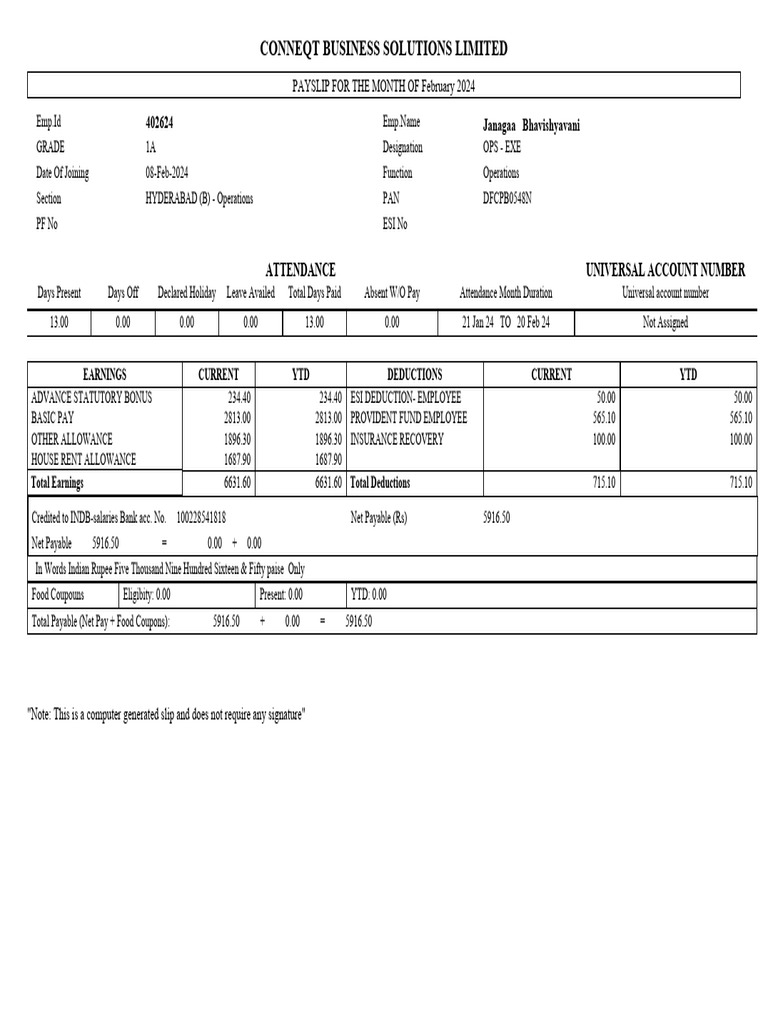 Pay Slip Connect | PDF | Government Finances | Taxes