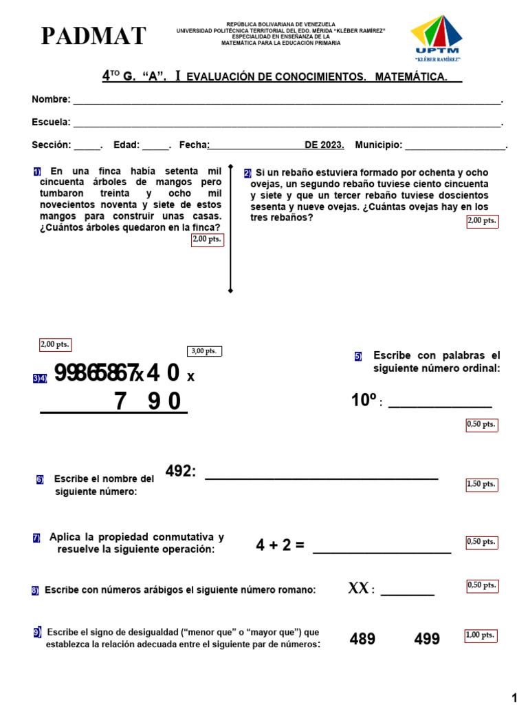 4to G A I LAP DEFINIT 4-9-19 | PDF | Matemáticas