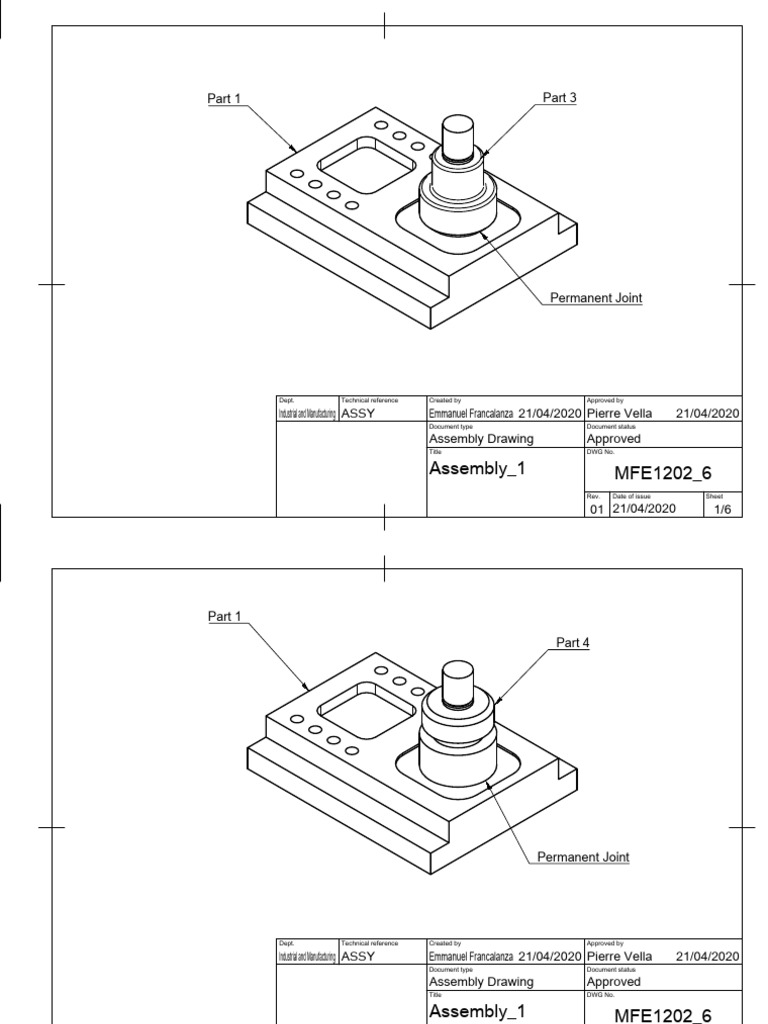 Assembly Drawing MFE1202_6 Details | PDF