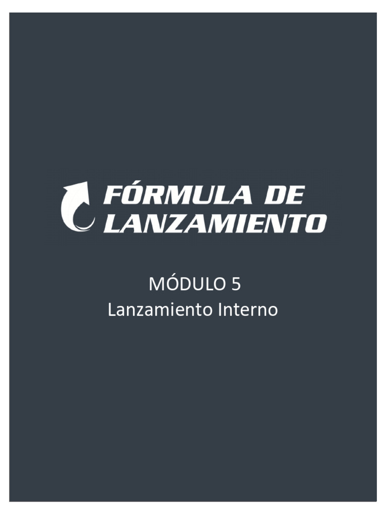 Modulo+5+-+Lanzamiento+Interno | PDF | Oferta (economía) | Facebook