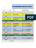 Emploi Du Temps Master 1 CSM Promotion 2023 Semaine Du 22 Au 27