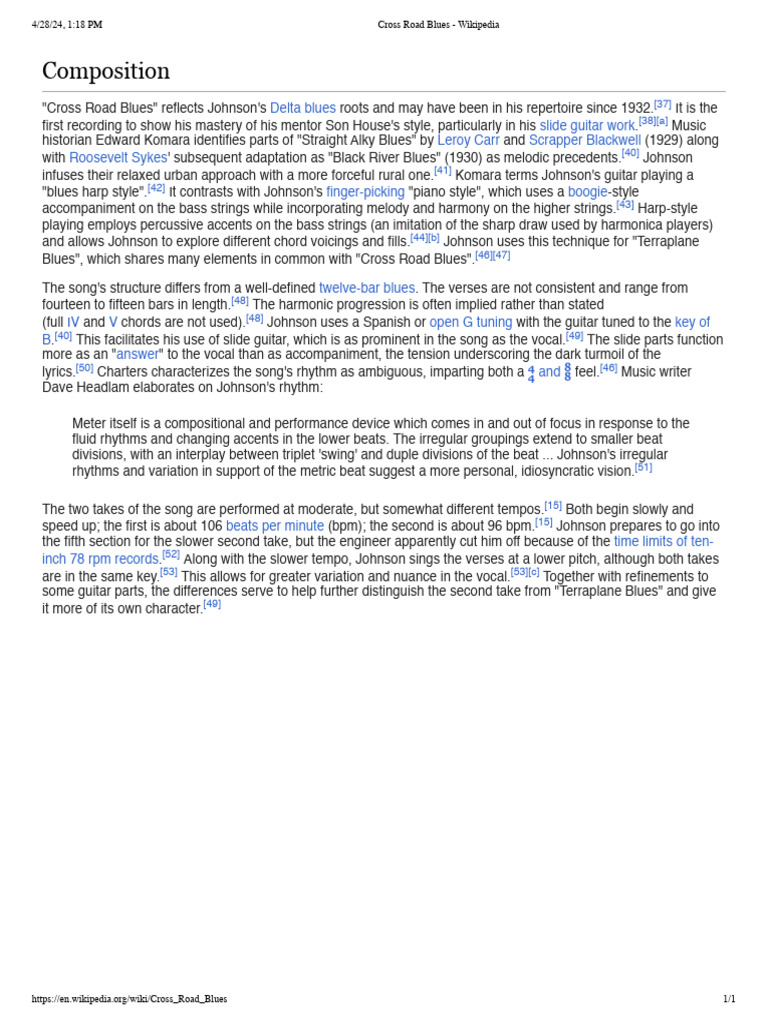 Blues Pdf Blues Musical Compositions