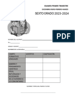 Examen Segundo Trimestre - Sexto Grado