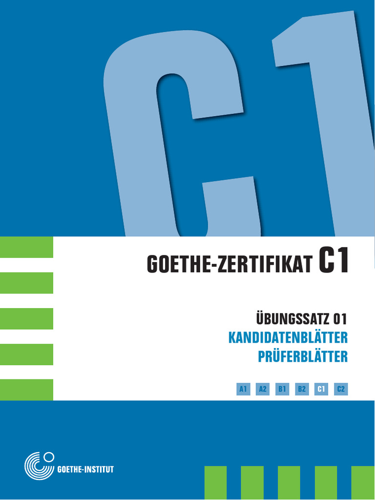Goethe-Zertifikat c1 | PDF