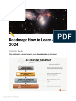 Roadmap How To Learn AI in 2024