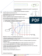 Devoir de Contrôle N°1 - Sciences Physiques - Bac Informatique (2019-2020) MR Kamel Bel Asri