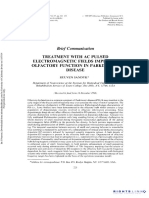 Treatment With Ac Pulsed Electromagnetic Fields Improves Olfactory Function in Parkinson - S Disease