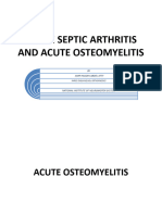 acute septic arthritis and osteomyelitis